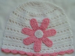 Háčkovaná čepička 217