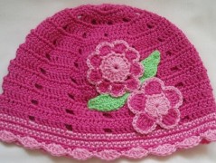 Háčkovaná čepička 217