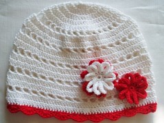 Háčkovaná čepička 217