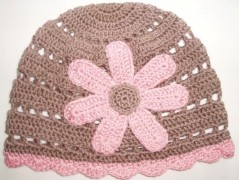 Háčkovaná čepička 217