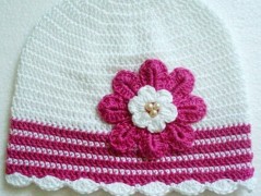 Háčkovaná čepička 217