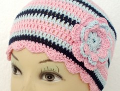 Háčkovaná čepička 217