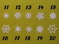 Vánoční hvězdičky č.11-20