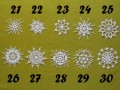 Vánoční hvězdičky č.21-30