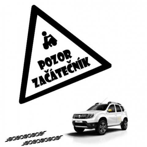 Samolepka na auto -Začátečník auto samolepka polep 