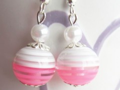 Náramek - Křišťál a růženín