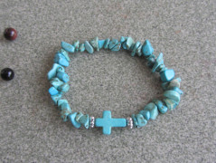 Náramek - Křišťál a růženín