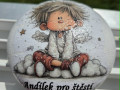 těžítko andílek pro štěstí