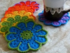 Pletená čepice - barvy podzimu