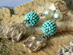 Pletená čepice - barvy podzimu