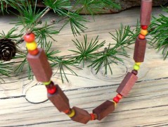 Pletená čepice - barvy podzimu