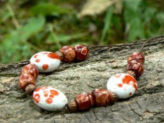 Pletená čepice - barvy podzimu