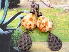 Pletená čepice - barvy podzimu