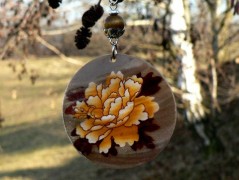 Pletená čepice - barvy podzimu