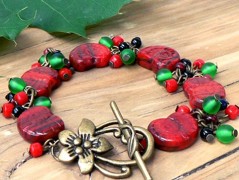 Pletená čepice - barvy podzimu