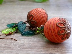 Pletená čepice - barvy podzimu