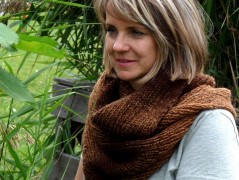 Pletená čepice - barvy podzimu