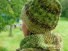 Pletená čepice - barvy podzimu