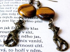 Pletená čepice - barvy podzimu