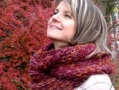 Pletená čepice - barvy podzimu