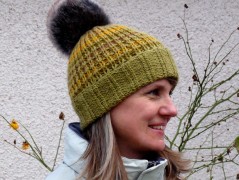 Pletená čepice - barvy podzimu