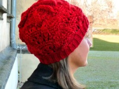 Pletená čepice - barvy podzimu