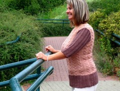 Pletená čepice - barvy podzimu