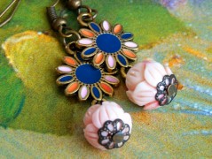 Pletená čepice - barvy podzimu