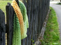 Pletená čepice - barvy podzimu