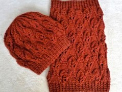 Pletená čepice - barvy podzimu