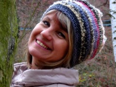 Pletená čepice - barvy podzimu