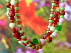 Pletená čepice - barvy podzimu