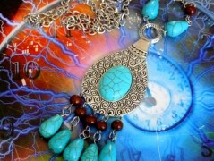 Pletená čepice - barvy podzimu