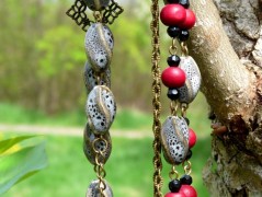 Pletená čepice - barvy podzimu