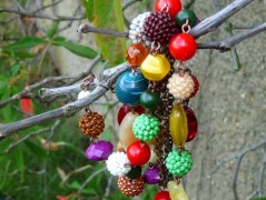 Pletená čepice - barvy podzimu