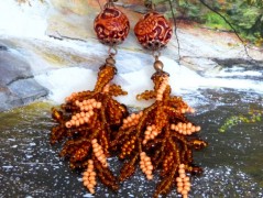 Pletená čepice - barvy podzimu