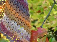 Pletená čepice - barvy podzimu