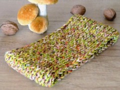 Pletená čepice - barvy podzimu