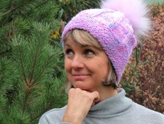 Pletená čepice - barvy podzimu