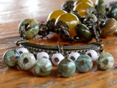 Pletená čepice - barvy podzimu