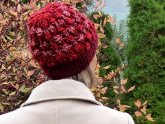 Pletená čepice - barvy podzimu