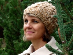 Pletená čepice - barvy podzimu