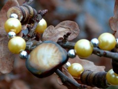 Pletená čepice - barvy podzimu