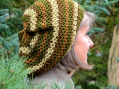 Pletená čepice - barvy podzimu