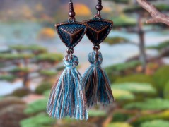 Pletená čepice - barvy podzimu