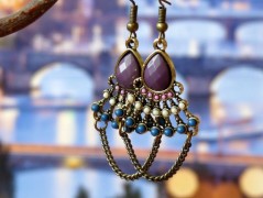 Pletená čepice - barvy podzimu