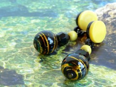 Pletená čepice - barvy podzimu