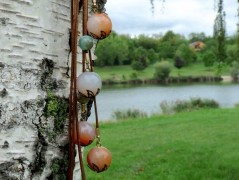 Pletená čepice - barvy podzimu