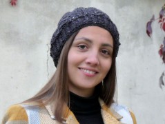 Pletená čepice - barvy podzimu