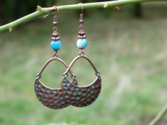 Pletená čepice - barvy podzimu